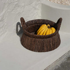 Bazar Bizar Chizara banana leaf basket
