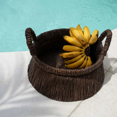 Bazar Bizar Chizara banana leaf basket
