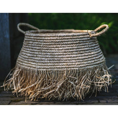 Bazar Bizar raffia deluxe basket natural L Bali