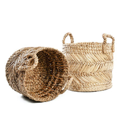 Bazar Bizar zigzag banana leaf basket M