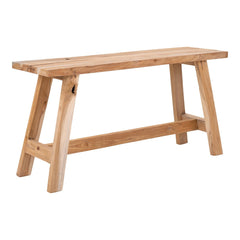 House Nordic teak wood bench Barcelona natural