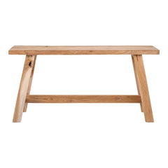 House Nordic teak wood bench Barcelona natural