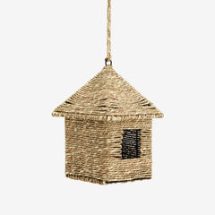 Madam Stoltz seagrass birdhouse natural handmade