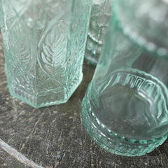 Van Verre water oil bottle recycled glass 
fairtrade