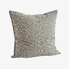 Madam Stoltz cushion cover flower print 50x50cm cotton