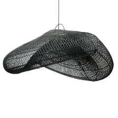 The Cloud Pendant - Black Rattan - XXL