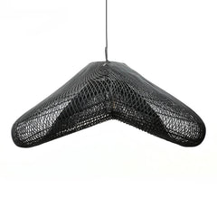 The Cloud Pendant - Black Rattan - XXL