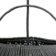 The Cloud Pendant - Black Rattan - XXL