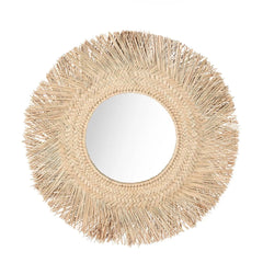 Rattan Mirror Round 65cm