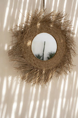 Rattan Mirror Round 65cm