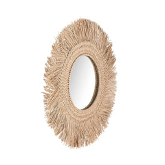 Rattan Mirror Round 65cm