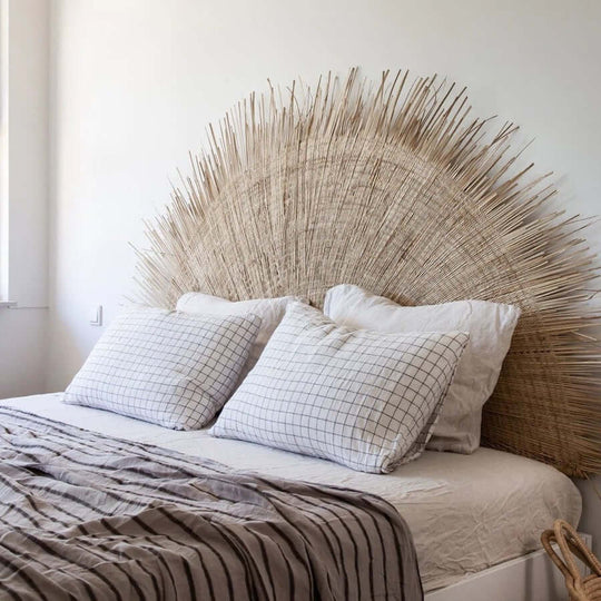 Sun Headboard Malawi, handwoven, unique and fairtrade. Boho.